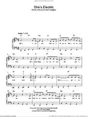 Cover icon of She's Electric sheet music for piano solo by Oasis and Noel Gallagher, easy skill level