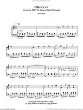 Cover icon of Silencium sheet music for piano solo by John Harle, intermediate skill level