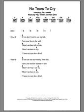 Cover icon of No Tears To Cry sheet music for guitar (chords) by Paul Weller and Simon Dine, intermediate skill level