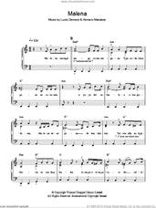 Cover icon of Malena sheet music for piano solo by Lucio Demare, Homero Manzi and Homero Manzione, easy skill level