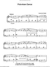 Cover icon of Polovtsian Dance sheet music for piano solo by Alexander Borodin, classical score, easy skill level
