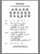 Cover icon of Old Flame sheet music for guitar (chords) by Alabama, Donny Lowery and Mac McAnally, intermediate skill level