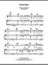 Cover icon of Pencil Skirt sheet music for voice, piano or guitar by Pulp and Jarvis Cocker, intermediate skill level