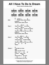 Cover icon of All I Have To Do Is Dream sheet music for piano solo (chords, lyrics, melody) by Everly Brothers and Boudleaux Bryant, intermediate piano (chords, lyrics, melody)