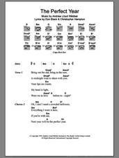 Cover icon of The Perfect Year (from Sunset Boulevard) sheet music for guitar (chords) by Dina Carroll, Sunset Boulevard (Musical), Andrew Lloyd Webber, Christopher Hampton and Don Black, intermediate skill level