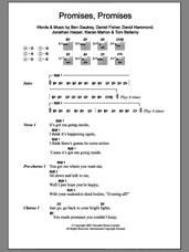 Cover icon of Promises Promises sheet music for guitar (chords) by The Cooper Temple Clause, Ben Gautrey, Daniel Fisher, David Hammond, Jonathan Harper, Kieran Mahon and Tom Bellamy, intermediate skill level