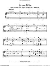 Cover icon of Anyone Of Us (Stupid Mistake) sheet music for piano solo by Gareth Gates, David Kreuger, Jorgen Elofsson and Per Magnusson, easy skill level