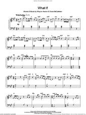 Cover icon of What If sheet music for piano solo by Kate Winslet, Steve McCutcheon and Wayne Hector, intermediate skill level