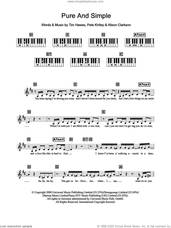 Cover icon of Pure And Simple sheet music for piano solo (chords, lyrics, melody) by Hear'Say, Alison Clarkson, Pete Kirtley and Tim Hawes, intermediate piano (chords, lyrics, melody)