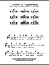 Cover icon of Anyone Of Us (Stupid Mistake) sheet music for piano solo (chords, lyrics, melody) by Gareth Gates, David Kreuger, Jorgen Elofsson and Per Magnusson, intermediate piano (chords, lyrics, melody)