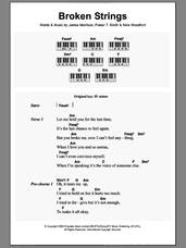 Cover icon of Broken Strings sheet music for piano solo (chords, lyrics, melody) by James Morrison featuring Nelly Furtado, James Morrison, Fraser T. Smith and Nina Woodford, intermediate piano (chords, lyrics, melody)