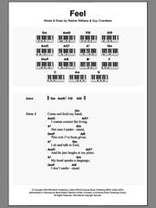 Cover icon of Feel, (intermediate) sheet music for piano solo (chords, lyrics, melody) by Robbie Williams and Guy Chambers, intermediate piano (chords, lyrics, melody)