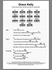 Cover icon of Grace Kelly sheet music for piano solo (chords, lyrics, melody) by Mika, Dan Warner, Jodi Marr and John Merchant, intermediate piano (chords, lyrics, melody)