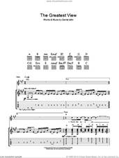 Cover icon of The Greatest View sheet music for guitar (tablature) by Silverchair and Daniel Johns, intermediate skill level