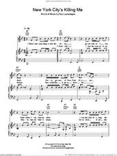 Cover icon of New York City's Killing Me sheet music for voice, piano or guitar by Ray LaMontagne, intermediate skill level