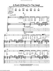 Cover icon of A Rush Of Blood To The Head sheet music for guitar (tablature) by Coldplay, Chris Martin, Guy Berryman, Jon Buckland and Will Champion, intermediate skill level