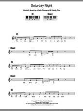 Cover icon of Saturday Night sheet music for piano solo (chords, lyrics, melody) by Whigfield, Alfredo Pignagnoli and Davide Riva, intermediate piano (chords, lyrics, melody)