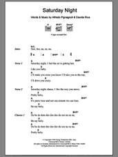 Cover icon of Saturday Night sheet music for guitar (chords) by Whigfield, Alfredo Pignagnoli and Davide Riva, intermediate skill level