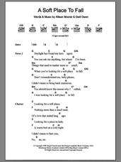 Cover icon of A Soft Place To Fall sheet music for guitar (chords) by Allison Moorer and Gwil Owen, intermediate skill level