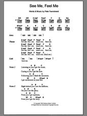 Cover icon of See Me, Feel Me sheet music for guitar (chords) by The Who and Pete Townshend, intermediate skill level