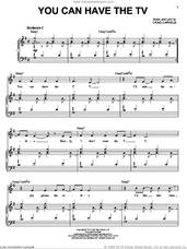 Cover icon of You Can Have The T.V. sheet music for voice and piano by Craig Carnelia, intermediate skill level