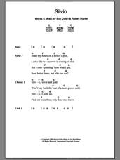 Cover icon of Silvio sheet music for guitar (chords) by Bob Dylan and Robert Hunter, intermediate skill level