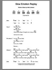 Cover icon of Slow Emotion Replay sheet music for guitar (chords) by The The and Matt Johnson, intermediate skill level