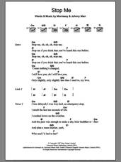 Cover icon of Stop Me If You Think You've Heard This One Before sheet music for guitar (chords) by The Smiths, Daniel Merriweather, Mark Ronson, Johnny Marr and Steven Morrissey, intermediate skill level