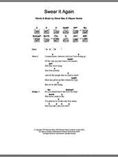 Cover icon of Swear It Again sheet music for guitar (chords) by Westlife, Steve Mac and Wayne Hector, intermediate skill level