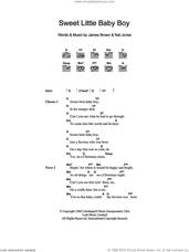 Cover icon of Sweet Little Baby Boy sheet music for guitar (chords) by James Brown and Nat Jones, intermediate skill level