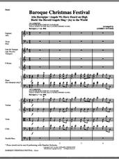 Cover icon of Baroque Christmas Festival (Medley) (complete set of parts) sheet music for orchestra/band (Strings) by Audrey Snyder, intermediate skill level