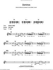 Cover icon of Dominos sheet music for piano solo (chords, lyrics, melody) by The Big Pink, Milo Cordell and Robbie Furze, intermediate piano (chords, lyrics, melody)