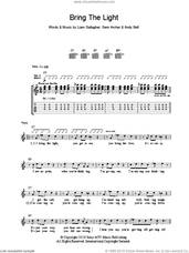 Cover icon of Bring The Light sheet music for guitar (tablature) by Beady Eye, Andy Bell, Gem Archer and Liam Gallagher, intermediate skill level