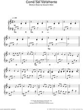 Cover icon of Come Sei Veramente sheet music for piano solo by Giovanni Allevi, classical score, intermediate skill level