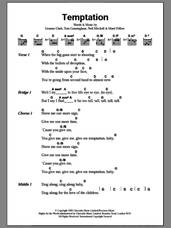 Cover icon of Temptation sheet music for guitar (chords) by Wet Wet Wet, Graeme Clark, Marti Pellow, Neil Mitchell and Tom Cunningham, intermediate skill level