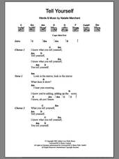 Cover icon of Tell Yourself sheet music for guitar (chords) by Natalie Merchant, intermediate skill level