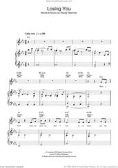 Cover icon of Losing You sheet music for voice, piano or guitar by Randy Newman, intermediate skill level