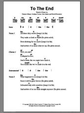 Cover icon of To The End sheet music for guitar (chords) by Blur, Alex James, Damon Albarn, David Rowntree and Graham Coxon, intermediate skill level