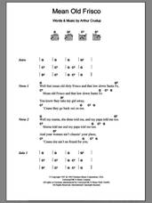 Cover icon of Mean Old Frisco sheet music for guitar (chords) by Eric Clapton and Arthur Crudup, intermediate skill level