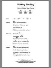 Cover icon of Walkin' The Dog sheet music for guitar (chords) by Rufus Thomas, intermediate skill level