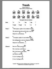 Cover icon of Trash sheet music for guitar (chords) by Suede, Brett Anderson and Richard Oakes, intermediate skill level