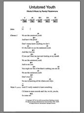 Cover icon of Untutored Youth sheet music for guitar (chords) by The Hives and Randy Fitzsimmons, intermediate skill level