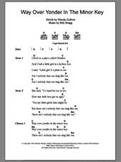 Cover icon of Way Over Yonder In The Minor Key sheet music for guitar (chords) by Billy Bragg and Woody Guthrie, intermediate skill level