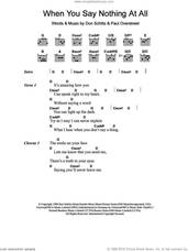 Cover icon of When You Say Nothing At All sheet music for guitar (chords) by Ronan Keating, Alison Krauss, Keith Whitley and Ronan Keatng, intermediate skill level