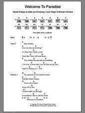 Cover icon of Welcome To Paradise sheet music for guitar (chords) by Green Day, intermediate skill level