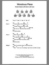 Cover icon of Wondrous Place sheet music for guitar (chords) by Billy Fury, Bill Giant and Jeff Lewis, intermediate skill level
