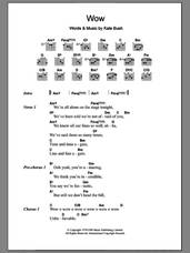 Cover icon of Wow sheet music for guitar (chords) by Kate Bush, intermediate skill level