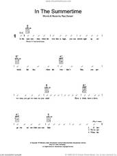 Cover icon of In The Summertime sheet music for ukulele (chords) by Mungo Jerry and Ray Dorset, intermediate skill level