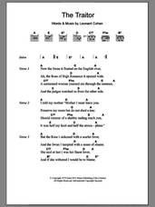 Cover icon of The Traitor sheet music for guitar (chords) by Leonard Cohen, intermediate skill level