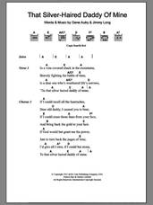 Cover icon of That Silver-Haired Daddy Of Mine sheet music for guitar (chords) by Gene Autry and Jimmy Long, intermediate skill level